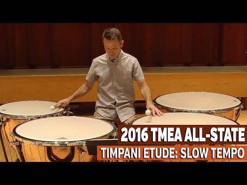 TMEA 2016 Percussion All-State Music: Timpani Etude SLOW