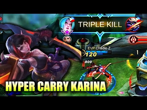 EASY MYTHIC RANK UP USING KARINA | MOBILE LEGENDS