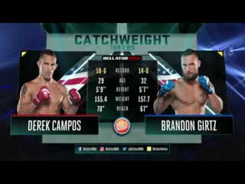 Bloody  💪//MMA Fighting  ..// Derek Campos vs  Brandon Girtz.