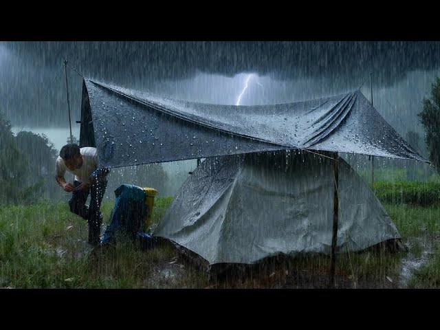 POURING RAIN‼️ 5 DAYS Camping in heavy rain ALL DAYS SDDEFAULT Thumbnail