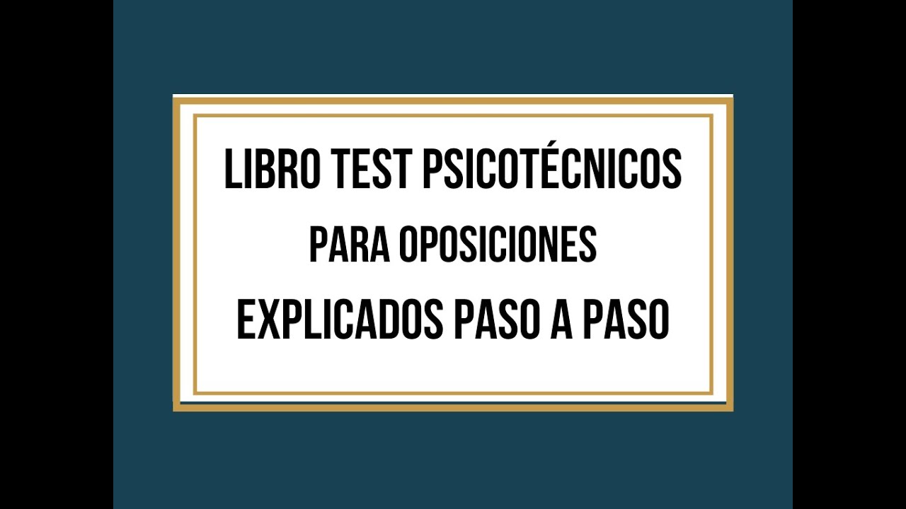 TEST PSICOTECNICOS RESUELTOS PDF