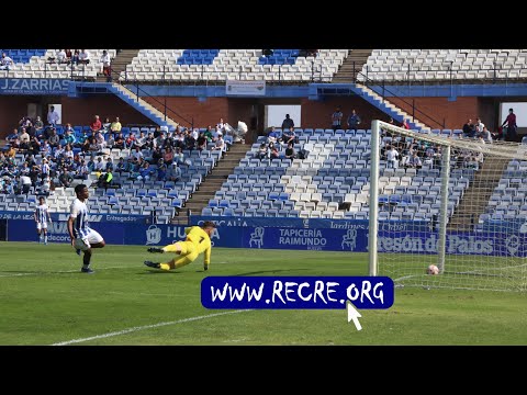 Goles en la primera parte del Recre - Sevilla C