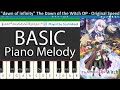 Dawn Of Infinity The Dawn Of The Witch OP BASIC Piano Melody