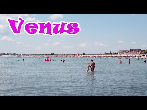 Plaja Venus - Beach Venu - Romania - August - walk on the seafront- 4K travel vlog calatorie