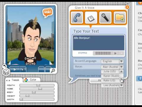 Exploring different approaches for oral presentations using Voki