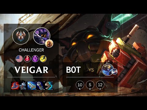 Veigar Bot vs Ezreal - NA Challenger Patch 10.16