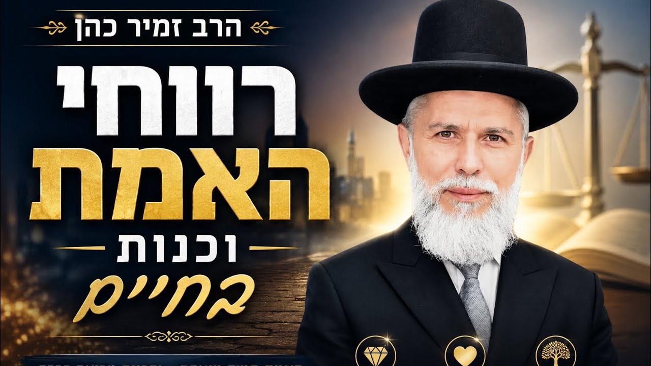 הרב זמיר כהן  |רווחי אמת וכנות בחיים
