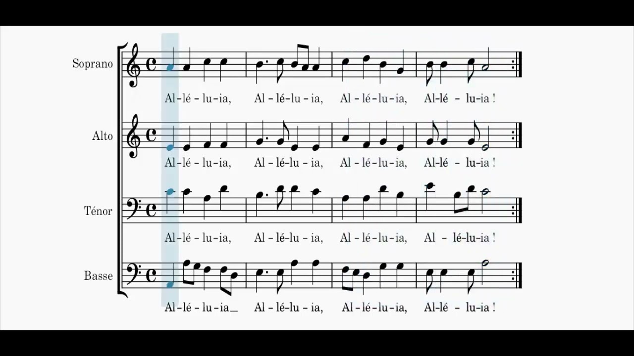 Alléluia - Messe de saint Paul (Alto)