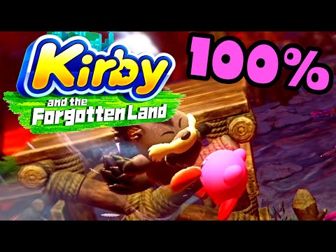 Enter the Fiery Forbidden Lands 🌺 Kirby and the Forgotten Land 🌺 100% Walkthrough All Missions 6-1