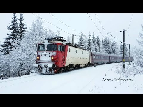 Trenuri prin ninsoare in Mestecanis / Winter Trains in Mestecanis (Bucovina - Romania)