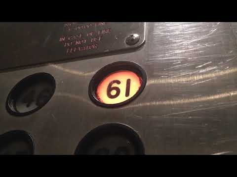 62 FLOORS! - ORIGINAL slow Westinghouse DMR service elevators - U.S. Steel Tower - Pittsburgh, PA