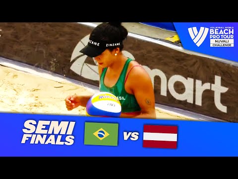 Tainá/Victoria vs. Anastasija/Tina  - Semi Finals Highlights | Nuvali 2023 #BeachProTour