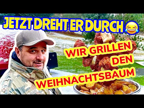 ER GRILLT DEN WEIHNACHTSBAUM 🎄 --- Klaus grillt
