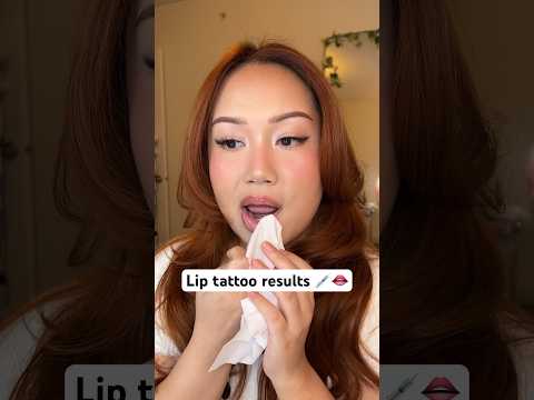 ‼️LIP TATTOO RESULTS 😱‼️ #liptattoo #lipblush #lipblushing #lipblushtattoo