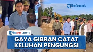 Buku Kecil Warna Hitam Gibran Temani Kunjungan Korban Banjir, Catat Setiap Keluhan Pengungsi