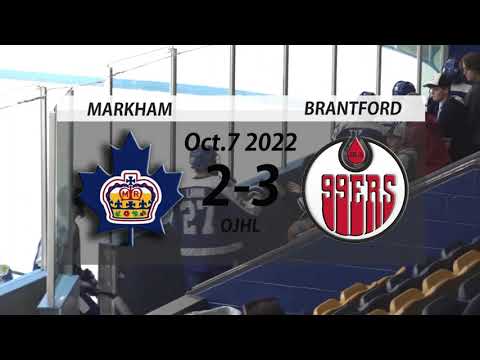 Brantford 99ers @ Markham Royals 10/7 | OJHL Highlights 2022