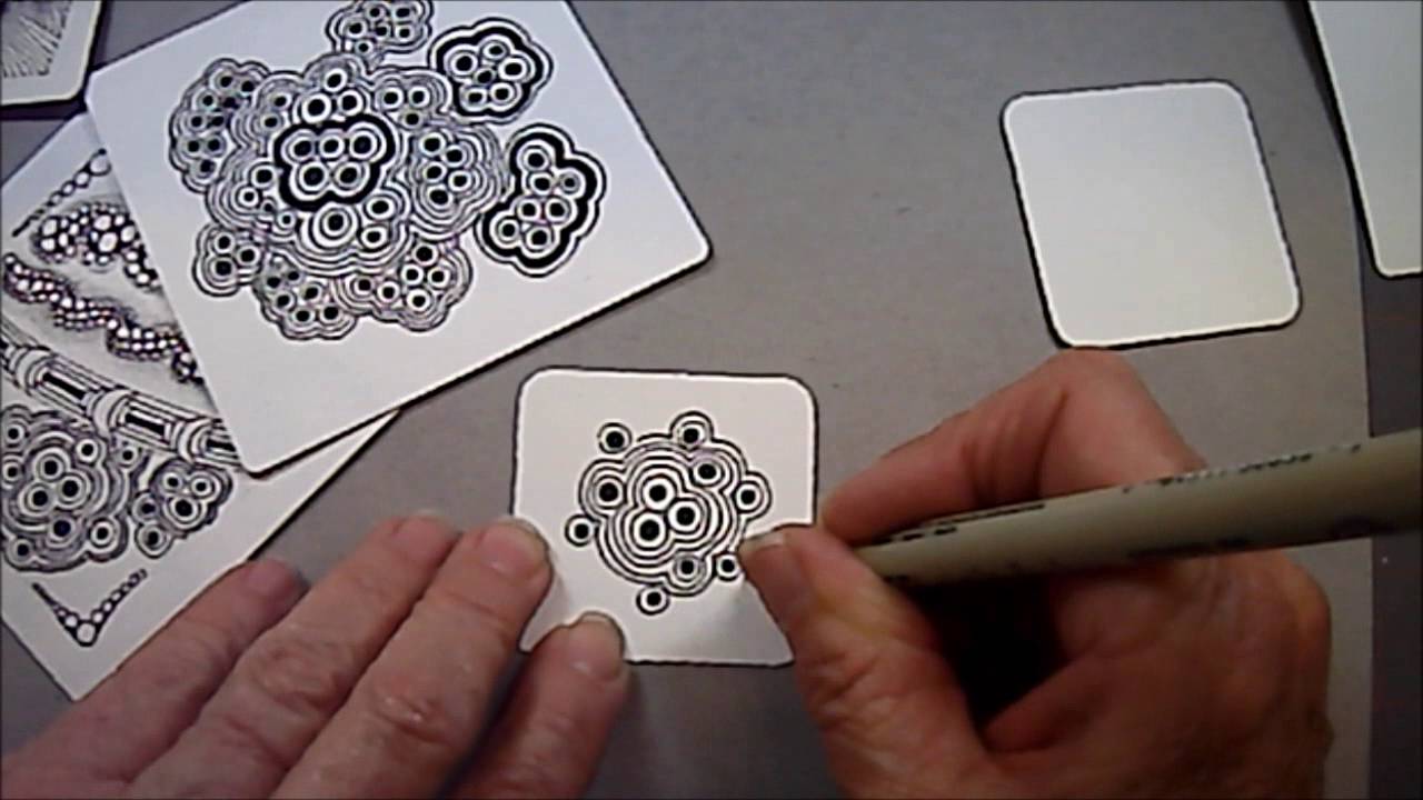 Queasy Tangle Pattern Lesson #74