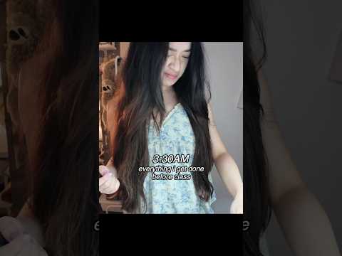 3AM morning routine as a student 🧪⚡️ #grwm #studyvlog