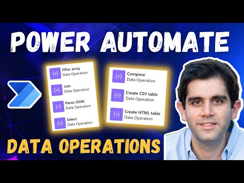 Power Automate Compose, Join, Select, Filter, Create tables, Parse JSON | Data Operations in flow from Reza Dorrani