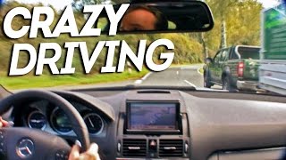 Crazy Driving in Mercedes C63 AMG
