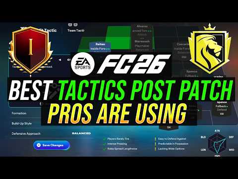 *Post Patch* BEST FORMATIONS & TACTICS RIGHT NOW & WHAT TACTICS ARE PRO PLAYERS USING - FC 26