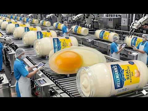 How Mayonnaise is Made: How Hellmann's Real Mayonnaise is made in Factory (Full Process)