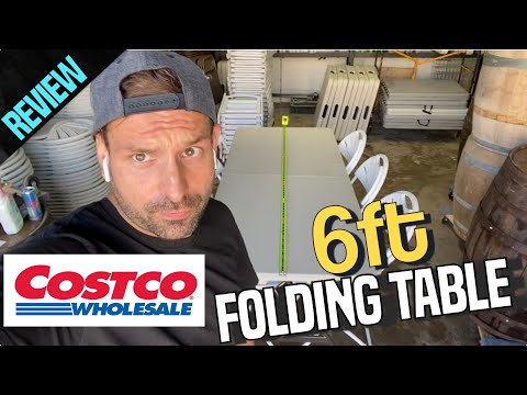 Costco Lifetime 6ft Folding Table Review Measurements How Many People Fit A 6ft Table - Elite Home