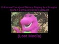 Unknown Footage Of Barney Singing Just Imagine From A Controversial News Report Lost Media