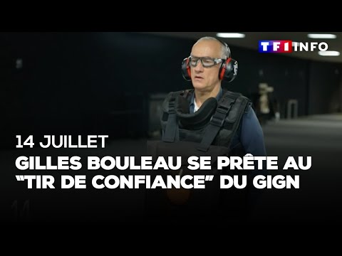 14 juillet : Gilles Bouleau se prête au "tir de confiance" du GIGN