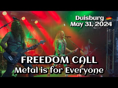 Freedom Call - Metal is for Everyone @RAGE against Racism, Duisburg, DE🇩🇪 May 31, 2024 LIVE HDR 4K