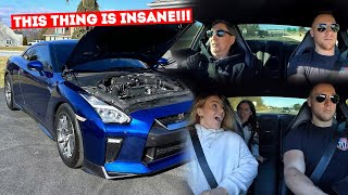 TURNING UP My 1,300WHP GTR and Testing Rolling ANTI-LAG!!! With My 70 Year Old Neighbor... LOL