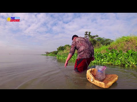 CATCHING LOTS OF SHRIMP USING DIY TRAP AT LAKE {CATCH&COOK} W/ KAP