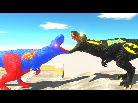 BATMAN T REX FLOREST DEATH CLIMB - Animal Revolt Battle Simulator