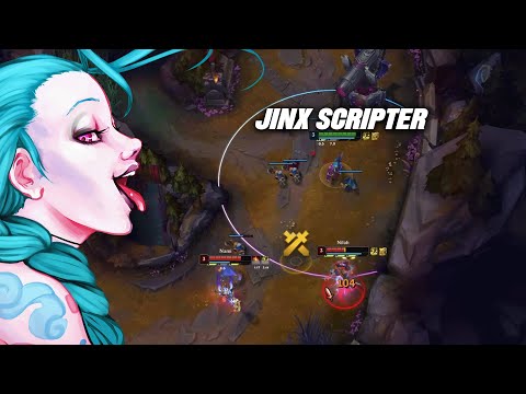 LEAGUE OF LEGENDS JINX SCRIPT GAMEPLAY - INSANE DOMINATION