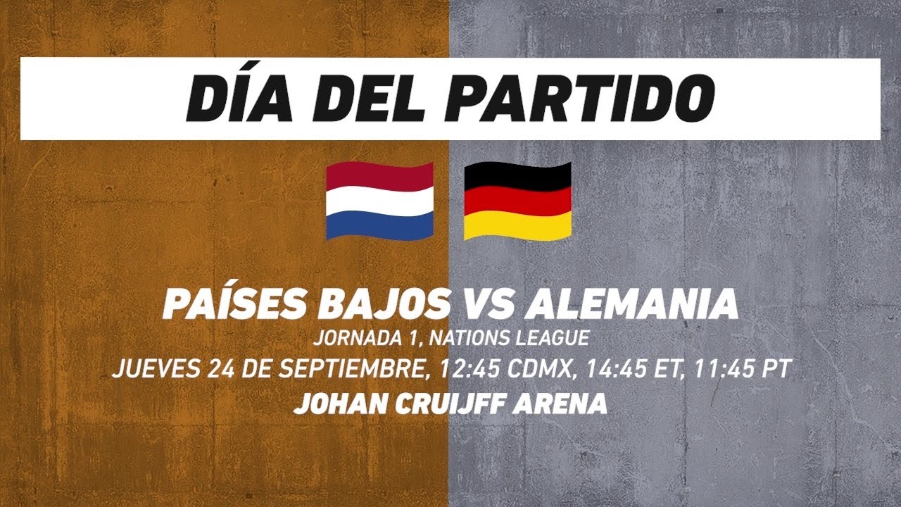 Países Bajos vs Alemania, frente a frente: Futbol