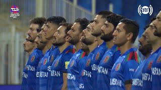 Afghanistan National Anthem in ICC Men&#39;s T20 World Cup - Afghanistan Vs. Scotland Match