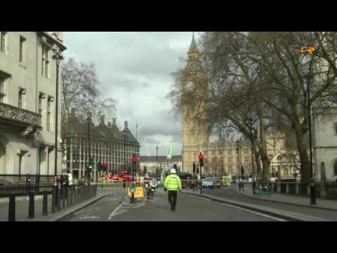 Här slungas kvinnan från Westminsterbron
