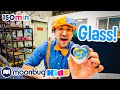 Blippi Makes Glass Arts And Craft Blippi Educational Videos For Kids Moonbug Literacy