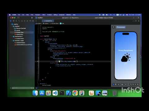 Create a modern and minimalistic weather app UI in Swift using SwiftUI/UIKit.