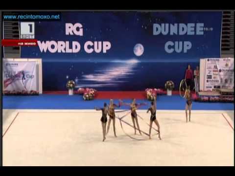 Ukraine 3 ribbons and 2 hoops Final World Cup Sofia 2012