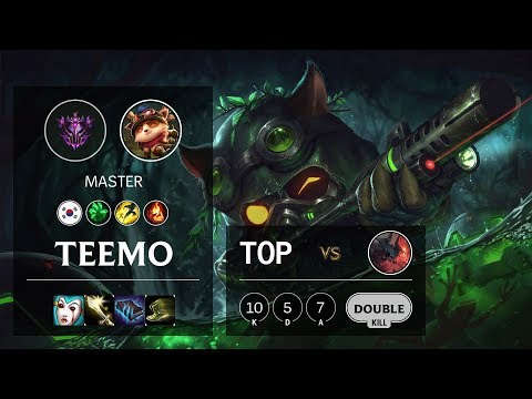Teemo Top vs Aatrox - KR Master Patch 10.6