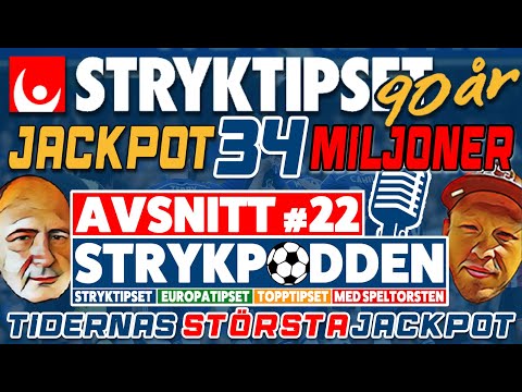 Stryktipet  26 Oktober (v.43)   Davids Skräll   JACKPOT 34 MILJONER
