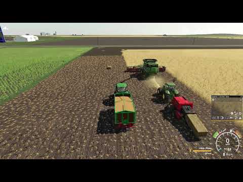 Mercer County | EP 6 | Harvesting Wheat, Baling Straw | Farming Simulator 19 | Timelapse