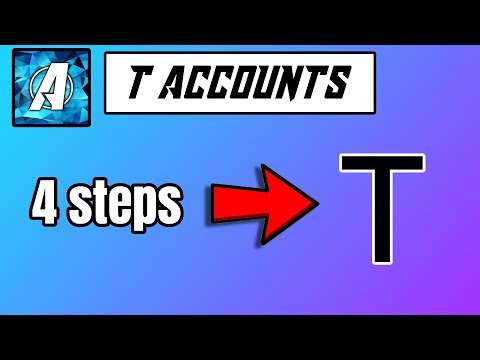 T Accounts done in 4 steps