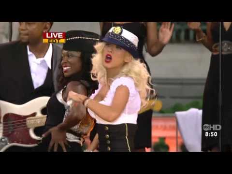 Christina Aguilera - Candyman Live  Good Morning America  HD