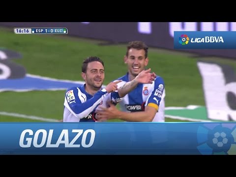 Golazo de Sergio García (1-0) en el RCD Espanyol - Elche CF