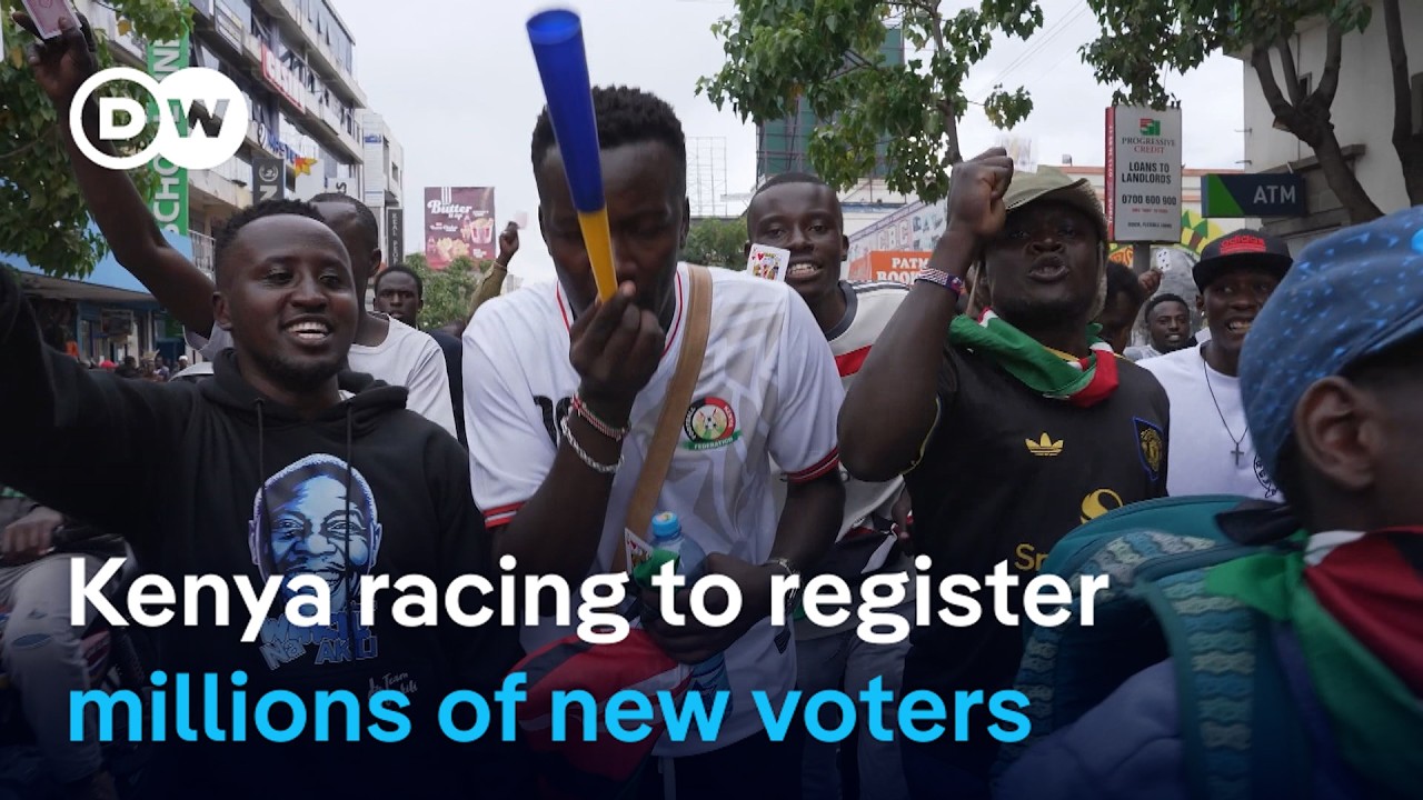 Kenya's Gen Z are back out on the streets to get young people registered to vote | DW News