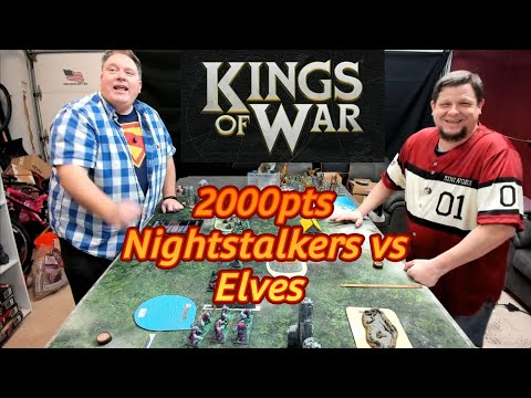 Kings of War 4th edition battle report| Nightstalkers vs Elves | 2000pts | #manticgames