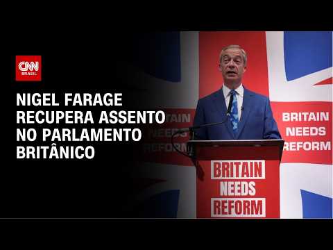 Nigel Farage recupera cadeira no Parlamento após derrotar “Cara de Lata de Lixo” | CNN NOVO DIA