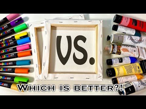 POSCA PENS vs ACRYLIC PAINT! 🎨 Which Is Better?!